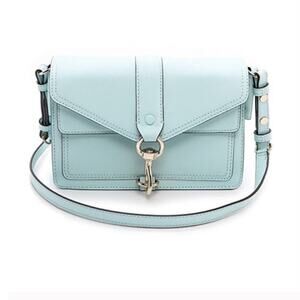 Rebecca Minkoff Hudson Moto Mini Crossbody Bag In Light Turquoise